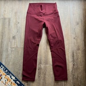 Lululemon Wunder Under High-Rise Tight 23" *Luxtreme
Red Merlot